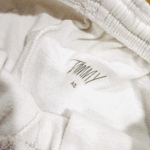 Tommy Genesis Sweatpants White Graphic Joggers God Is Wild Streetwear Unisex S - Picture 5 of 6